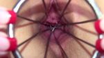 Czech model gaping with gyno dildos